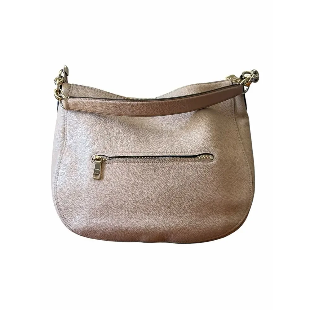 Coach Chelsea Hobo 32 Beechwood Pebbled Leather Shoulder Crossbody Bag